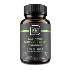 PharmaLead Black Range Magnesium Plus Nutrients για την Ομαλή Λειτουργία των Μυών & του Νευρικού Συστήματος 60 Φυτικές Κάψουλες