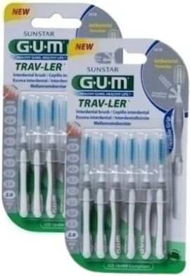 GUM Trav-ler 1618 Μεσοδόντια Βουρτσάκια 2mm Γκρι 12τμχ