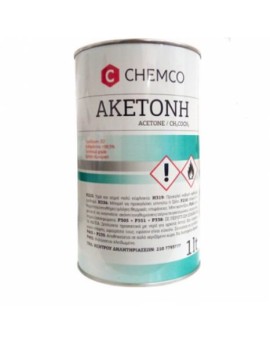 Chemco Acetone Καθαρό Ασετόν Νυχιών 1000ml