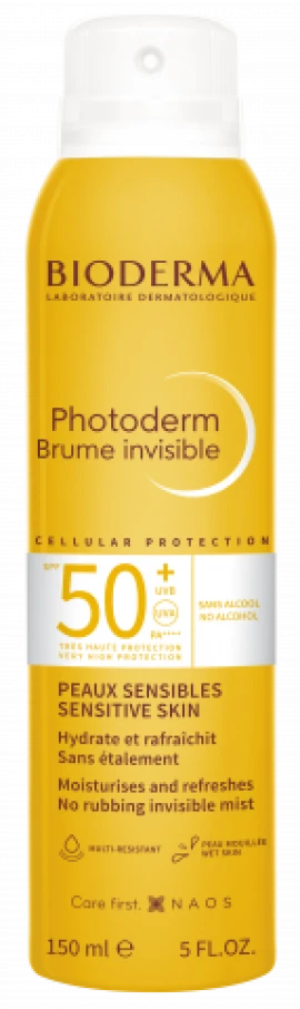 Bioderma Photoderm Brume Invisible SPF50, Ενυδατικό Αντηλιακό Mist Για Πρόσωπο & Σώμα 150ml