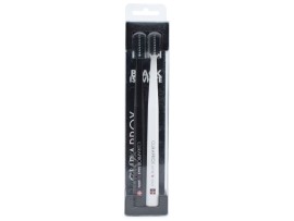 Curaprox Black is White & White is Black, Οδοντόβουρτσα για Λευκά Δόντια 2τμχ