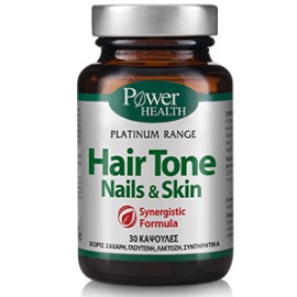Power Health Hair Tone Nails - Skin Συμπλήρωμα Διατροφής Για Μαλλιά - Νύχια - Δέρμα 30 Κάψουλες