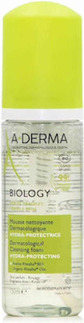 A-Derma Biology Ενυδατικός Προστατευτικός Δερματολογικός Αφρός Καθαρισμού - Ντεμακιγιάζ 150ml