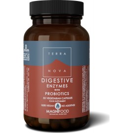 Terranova Digestive Enzymes with Probiotics Για την Ομαλή Λειτουργία Ολόκληρου του Γαστρεντερικού Συστήματος 50caps