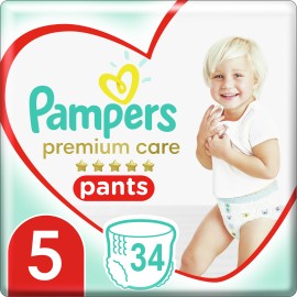 Pampers Premium Care Pants Μέγεθος 5 [12-17kg] 34 Πάνες - Βρακάκι