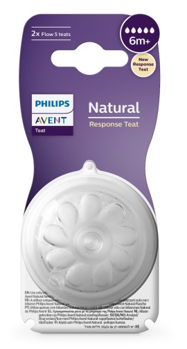 Philips Anent Natural Response Θηλές από Σιλικόνη Μέγιστης Ροής 5, 6m+ 2τμχ