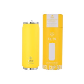 Estia Ανοξείδωτος Θερμός Travel Cup Save The Aegean 500ml Burnt Yellow 01-10324