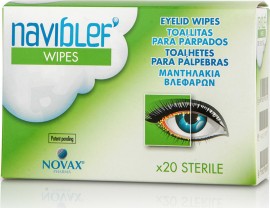 Naviblef Wipes Καθαριστικά Μαντηλάκια  Βλεφάρων 20 Τεμάχια