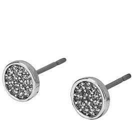 Verame Sofia Silver Υποαλλεργικά Σκουλαρίκια (Ασημί χρώμα με Διάφανες Πέτρες)