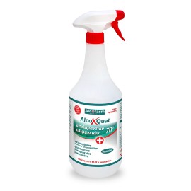 Alcofarm AlcoXQuat Aπολυμαντικό Αλκοολούχο Επιφανειών  1lt