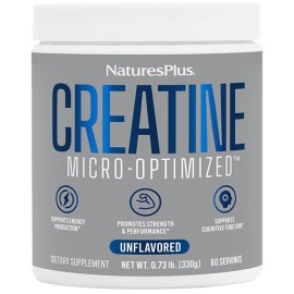 Natures Plus Creatine Monohydrate Powder Μονοϋδρική Κρεατίνη Χωρίς Γεύση 330gr