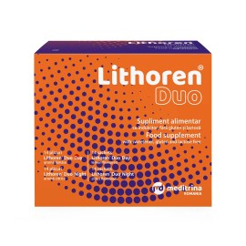 Meditrina Lithoren Duo Day & Night Συμπλήρωμα Διατροφής Ειδικού Ιατρικού Σκοπού με Γεύση Πορτοκάλι 28 Φακελάκια