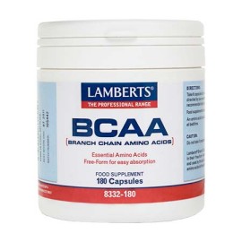Lalmberts BCAA Branch Chain Amino Acids Συνδυασμός Αμινοξέων 180 Κάψουλες