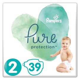 Pampers Pure Protection Μέγεθος 2 [4-8kg] 39 Πάνες