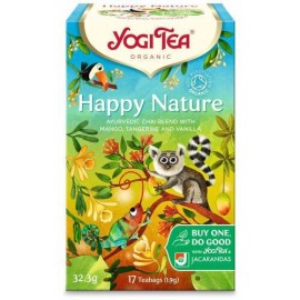 Yogi Tea Happy Nature Τσάι Με Μείγμα Μπαχαρικών & Φρούτων 17 Φακελάκια