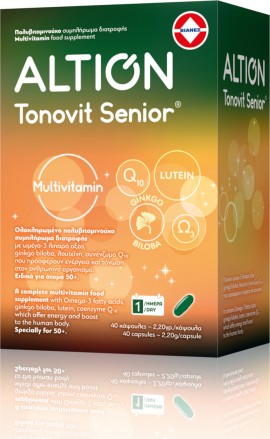 Altion Tonovit Senior - Πολυβιταμινούχο Συμπλήρωμα Διατροφής, 40 Κάψουλες