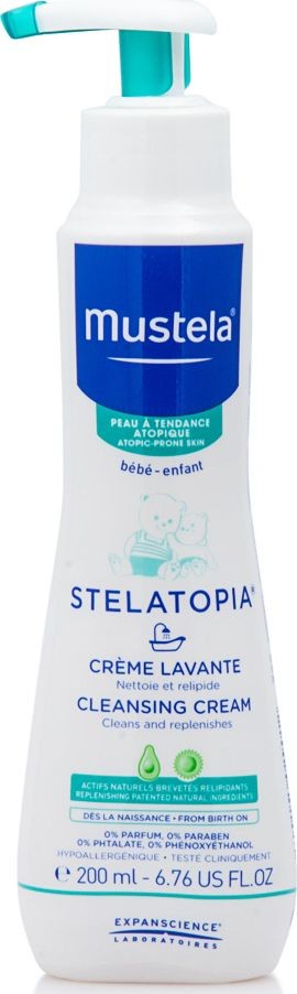 Mustela Stelatopia Cleansing Cream Limited Edition Απαλή Καθαριστική Κρέμα Για Πολύ Ξηρό Ευαίσθητο Και Ατοπικό Δέρμα 200ml