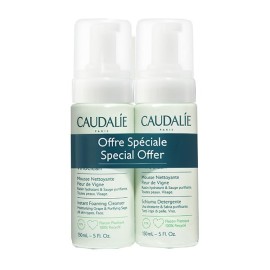 Caudalie Vinoclean Instant Foaming Cleanser Απαλός Αφρός Καθαρισμού Προσώπου 2x150ml