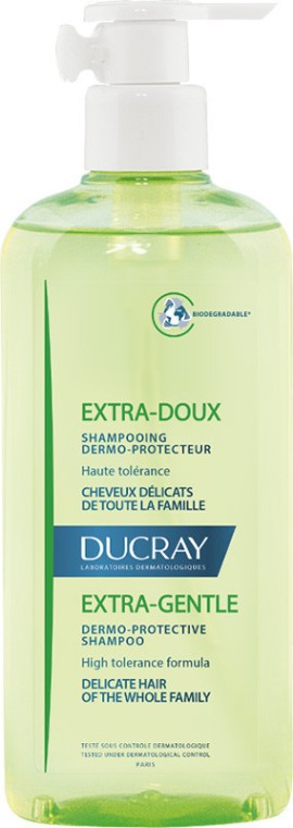Ducray Extra-Gentle Dermo-protective Shampoo Σαμπουάν Καθημερινής Χρήσης για Όλη την Οικογένεια 400 ml