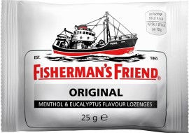 Fishermans Friend Original Καραμέλες για Ξηρό και Παραγωγικό Βήχα Ευκάλυπτος & Μενθόλη Sugar Free 1τμχ