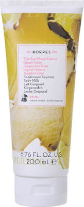 Korres Body Milk Ginger Lime Γαλάκτωμα Σώματος Τζίντζερ Μοσχολέμονο 250ml