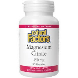 Natural Factors Magnesium Citrate 150mg 90caps