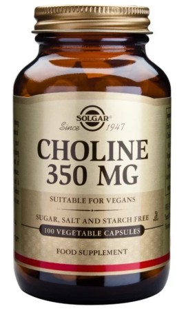 Solgar Choline 350mg 100 φυτικές κάψουλες