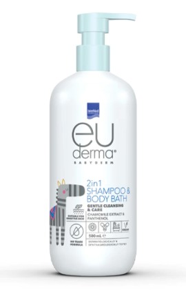 Intermed Euderma Babyderm 2 Σε 1 Σαμπουάν & Αφρόλουτρο 500ml