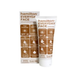 Hamilton Sun Everyday Αντηλιακή Κρέμα Προσώπου SPF30 με Χρώμα 50gr