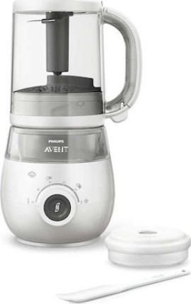 Philips Avent SCF883/01 Παρασκευαστής Υγιεινής Βρεφικής Τροφής Ατμομάγειρας & Μπλέντερ Φαγητού 4 σε 1