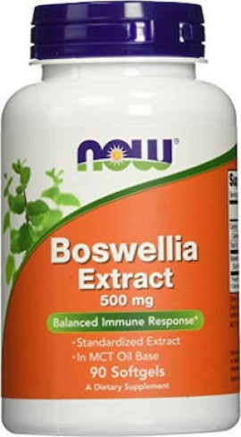 Now Boswellia Extract 500 mg 90 μαλακές κάψουλες - Αντιφλεγμονώδες - Αρθρώσεις
