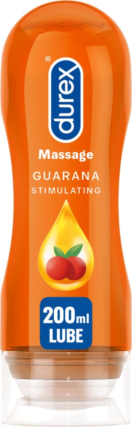 Durex Λιπαντικό Διεγερτικό Gel Play Massage 2 in 1 Guarana 200ml