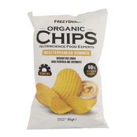 Frezyderm Organic Chips Mediterranea Hummus, Βιολογικό σνακ με 60% Λιγότερα Λιπαρά και Γεύση Χούμους 85gr