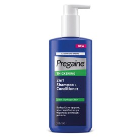 Pregaine Τhickening 2 in 1 Shampoo & Conditioner Δυναμωτικό Σαμπουάν & Conditioner 2 σε 1 κατά της Τριχόπτωσης 248ml