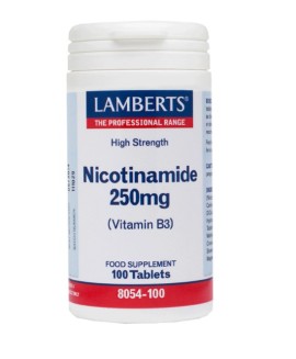 Lamberts Nicotinamide 250mg Συμπλήρωμα Διατροφής Με Νιασίνη 100Tabs