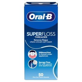 Oral-B SuperFloss Οδοντικό Νήμα Με Κερί 50τεμ