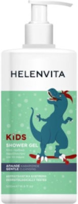 Helenvita Kids Dino Shower Gel Ήπιο Παιδικό Αφρόλουτρο Για Το Σώμα 500ml