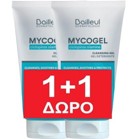 Bailleul Dermatologie Promo Mycogel Cleansing Gel Καθαριστικό Ευαίσθητης Περιοχής 2x150ml