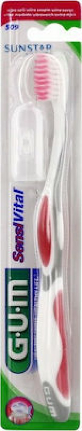 Gum Sensivital Toothbrush 509 Ultra Soft Οδοντόβουρτσα για Ευαίσθητα Ούλα, 1τεμ. - Κόκκινο