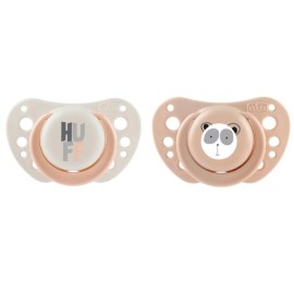 Chicco Physio Forma Air Σετ Πιπίλες Σιλικόνης Μπεζ-Ροζ  0-6m 2 τμχ