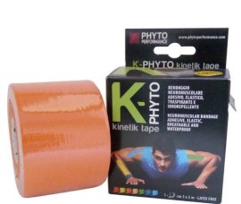 Phyto Performance Kinetik Tape K-Phyto Ελαστική Αυτοκόλλητη Αθλητική Ταινία σε Πορτοκαλί Χρώμα, 5cm x 5m