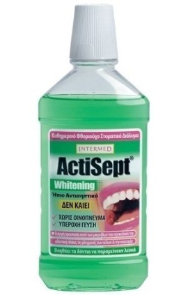 Intermed Actisept Whitening Στοματικό Διάλυμα για Λεύκανση 500ml