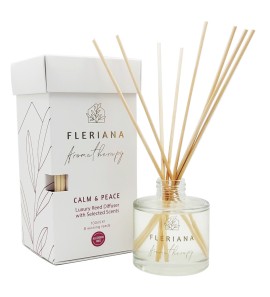 Power Health Fleriana Aromatherapy Calm & Peace Luxury Reed Diffuser Αρωματικά Sticks για Ευεξία & Χαλάρωση 100ml