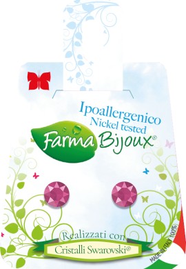 Farma Bijoux Xirius 6.2mm Peony Pink Υποαλλεργικά Σκουλαρίκια [BE65C113] 1 Ζευγάρι