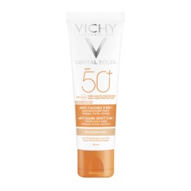 Vichy Capital Soleil Anti-Dark Spots SPF50+ Αντηλιακή Κρέμα Προσώπου Με Χρώμα Κατά Των Κηλίδων 50ml