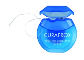 Curaprox DF 834 Dental Floss Waxed Οδοντικό Νήμα Κηρωμένο 50m [73384199]