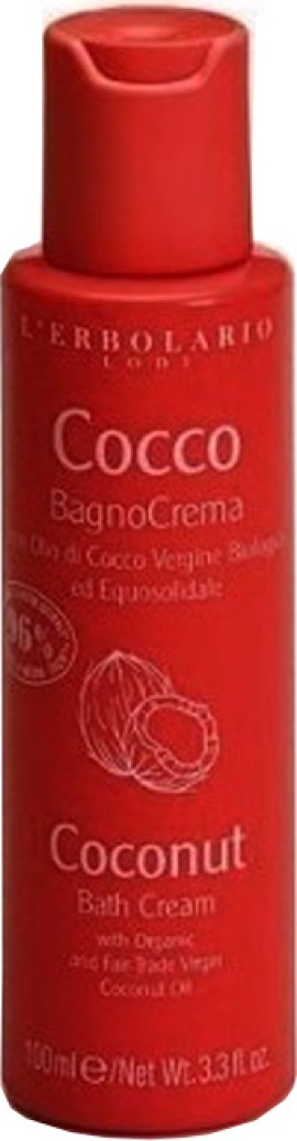 LErbolario Cocco - Bagno Crema Nutriente - Κρεμώδες αφρόλουτρο από οργανικό έλαιο καρύδας - 100ml