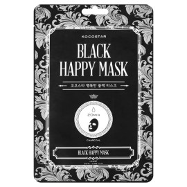 Kocostar Black Happy Mask Μάσκα Καθαρισμού Προσώπου με Άνθρακα 1τεμ
