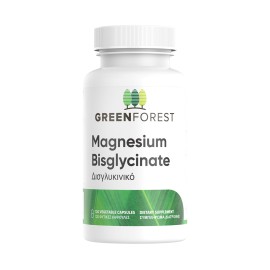 Green Forest Vegan Magnesium Bisglycinate 60 caps Συμπλήρωμα Διατροφής με Δισγλυκινικό Μαγνήσιο 60 κάψουλες