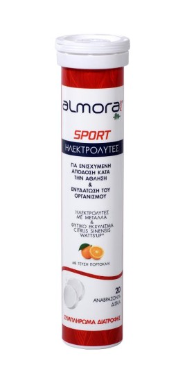 Elpen Almora PLUS SPORT Ηλεκτρολύτες Με Ασβέστιο, Μαγνήσιο Και Citrus Sinensis Για Ενισχυμένη Απόδοση Στην Άθληση Ενυδάτωση 20 Αναβράζοντα Δισκία